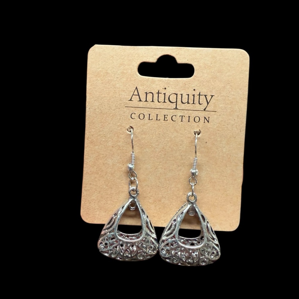 Antiquity Collection Triangle Dangle Earrings